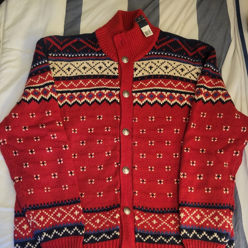 New Polo Ralph Lauren Nordic Cardigan Size Large